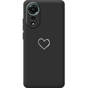 Черный чехол BoxFace OPPO A78 4G My Heart