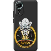 Черный чехол BoxFace OPPO A78 4G NASA Spaceship