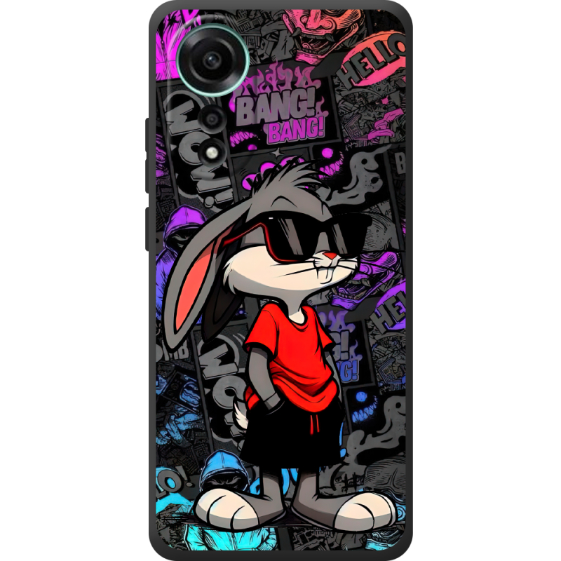 Черный чехол BoxFace OPPO A78 4G Малий вухань