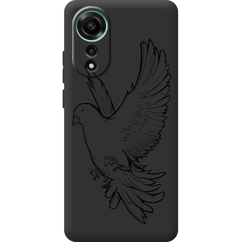 Черный чехол BoxFace OPPO A78 4G Dove