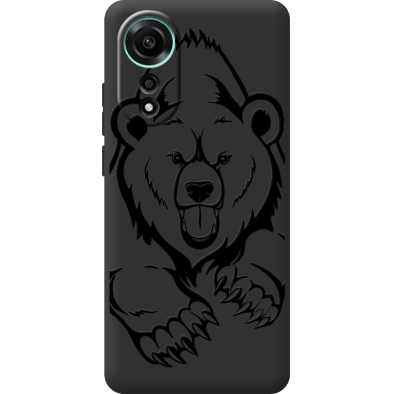 Черный чехол BoxFace OPPO A78 4G Grizzly Bear