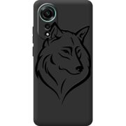 Черный чехол BoxFace OPPO A78 4G Wolf