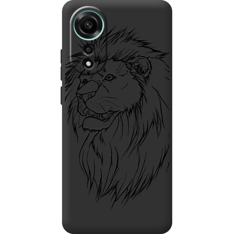 Черный чехол BoxFace OPPO A78 4G Lion