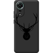 Черный чехол BoxFace OPPO A78 4G Deer