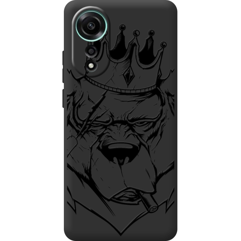 Черный чехол BoxFace OPPO A78 4G Bear King