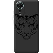 Черный чехол BoxFace OPPO A78 4G Tiger