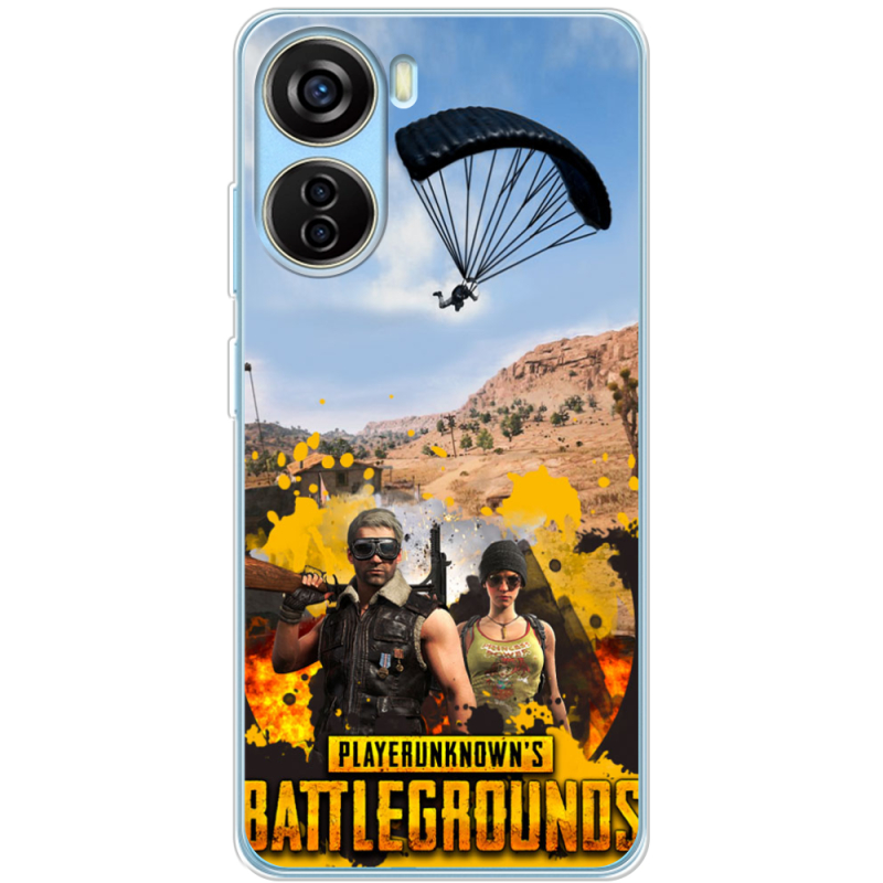 Чехол BoxFace ZTE Blade V40 Design Pubg parachute