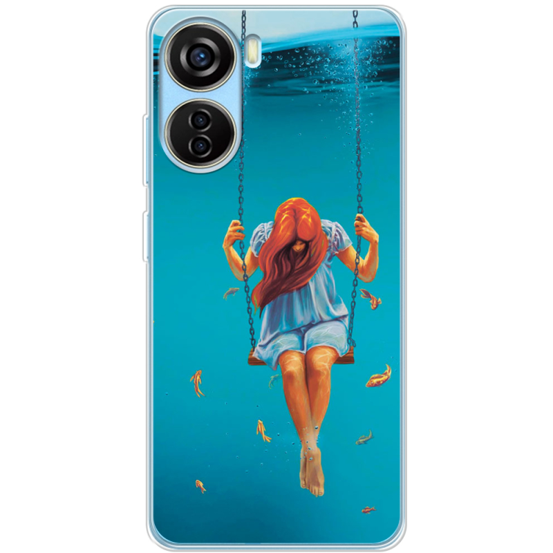 Чехол BoxFace ZTE Blade V40 Design Girl In The Sea