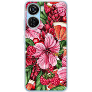 Чехол BoxFace ZTE Blade V40 Design Tropical Flowers