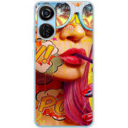 Чехол BoxFace ZTE Blade V40 Design Yellow Girl Pop Art