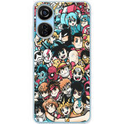 Чехол BoxFace ZTE Blade V40 Design Anime Stickers