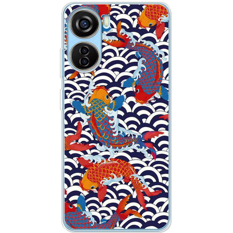 Чехол BoxFace ZTE Blade V40 Design Koi Fish