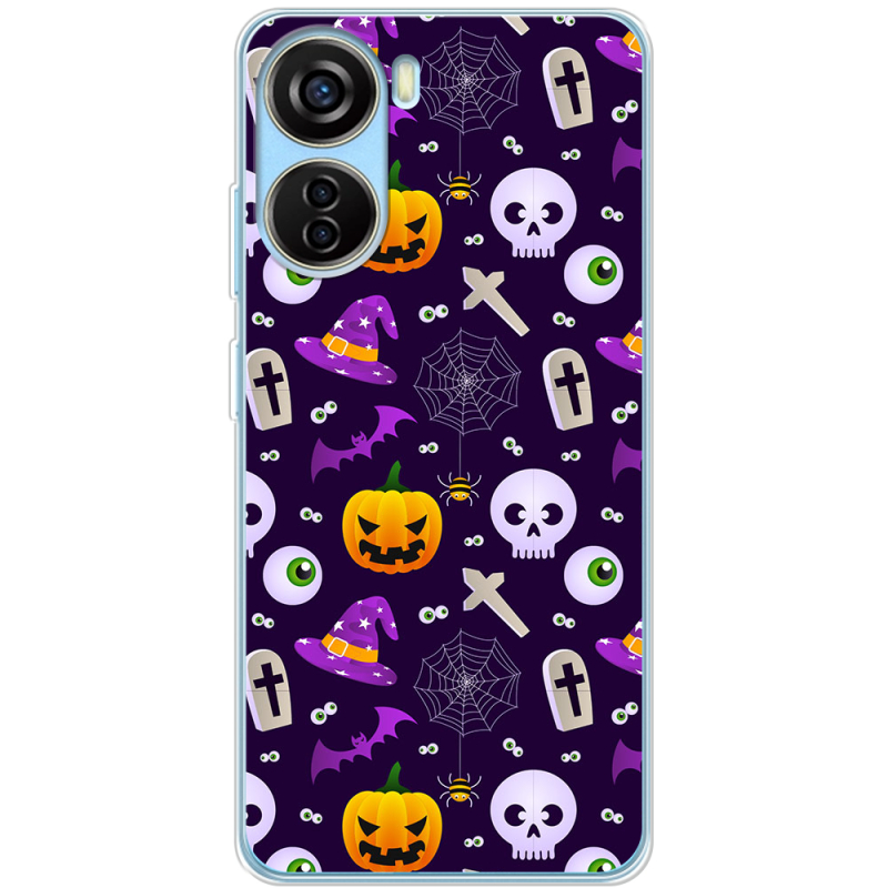 Чехол BoxFace ZTE Blade V40 Design Halloween Purple Mood