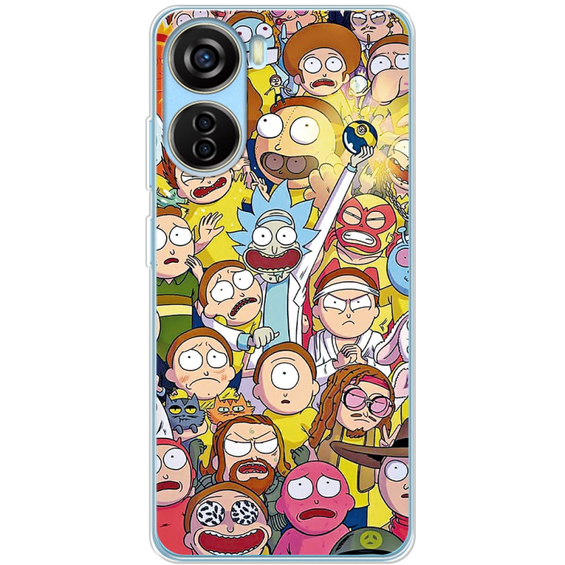 Чехол BoxFace ZTE Blade V40 Design Rick and Morty