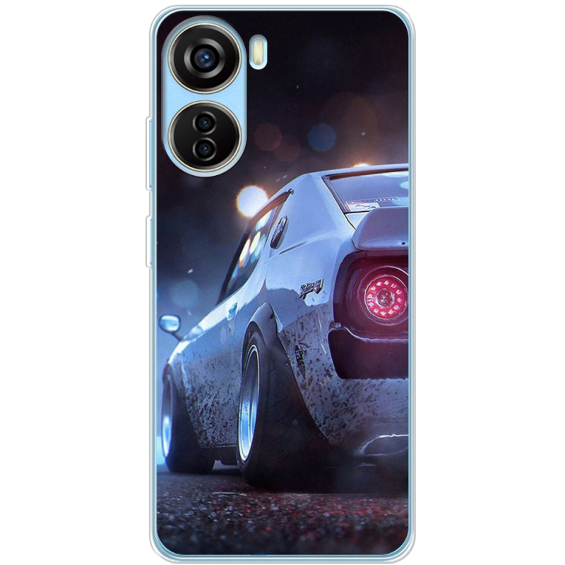 Чехол BoxFace ZTE Blade V40 Design Silver Car