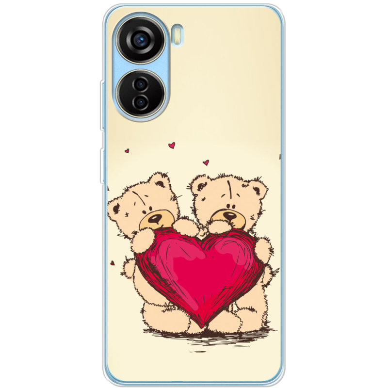 Чехол BoxFace ZTE Blade V40 Design Teddy Bear Love