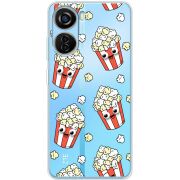 Прозрачный чехол BoxFace ZTE Blade V40 Design с 3D-глазками Popcorn