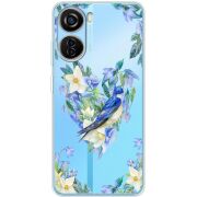 Прозрачный чехол BoxFace ZTE Blade V40 Design Spring Bird