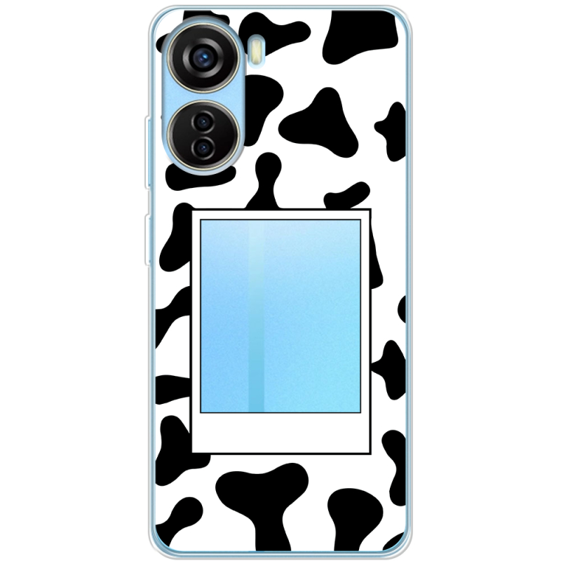 Прозрачный чехол BoxFace ZTE Blade V40 Design Cow