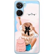 Прозрачный чехол BoxFace ZTE Blade V40 Design Travel Girl