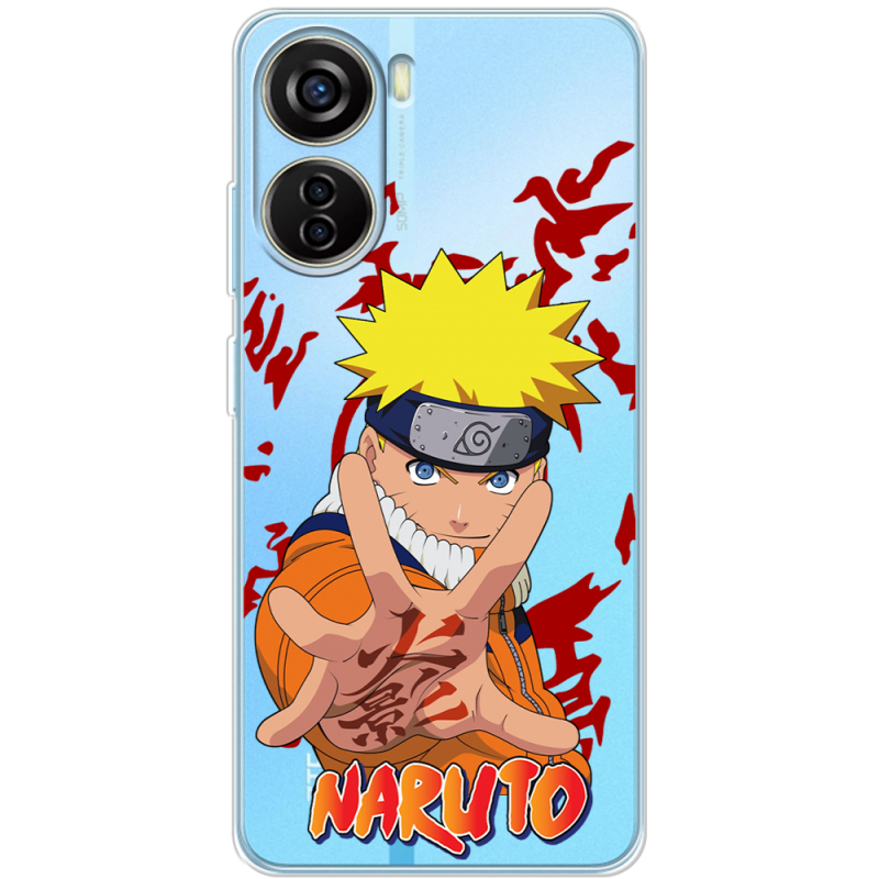 Прозрачный чехол BoxFace ZTE Blade V40 Design Naruto