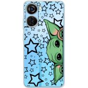 Прозрачный чехол BoxFace ZTE Blade V40 Design Baby Yoda