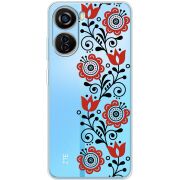 Прозрачный чехол BoxFace ZTE Blade V40 Design Ethno Ornament