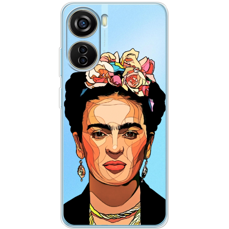 Прозрачный чехол BoxFace ZTE Blade V40 Design Фрида Кало