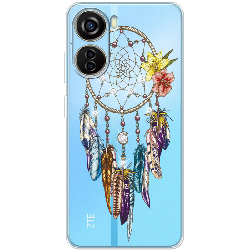 Чехол со стразами ZTE Blade V40 Design Dreamcatcher