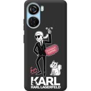 Черный чехол BoxFace ZTE Blade V40 Design For Karl