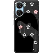 Черный чехол BoxFace ZTE Blade V40 Design Flower Hair