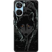 Черный чехол BoxFace ZTE Blade V40 Design Wolf