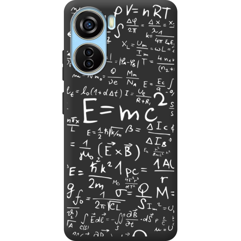 Черный чехол BoxFace ZTE Blade V40 Design E=mc2