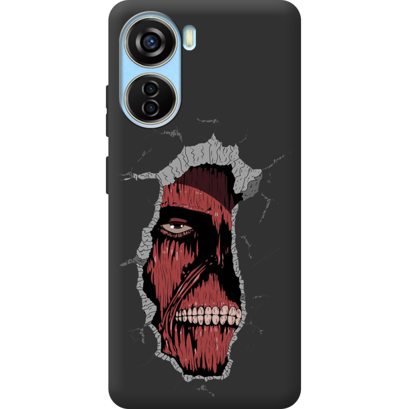 Черный чехол BoxFace ZTE Blade V40 Design Нападение на Титана