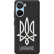 Черный чехол BoxFace ZTE Blade V40 Design Тризуб монограмма ukraine