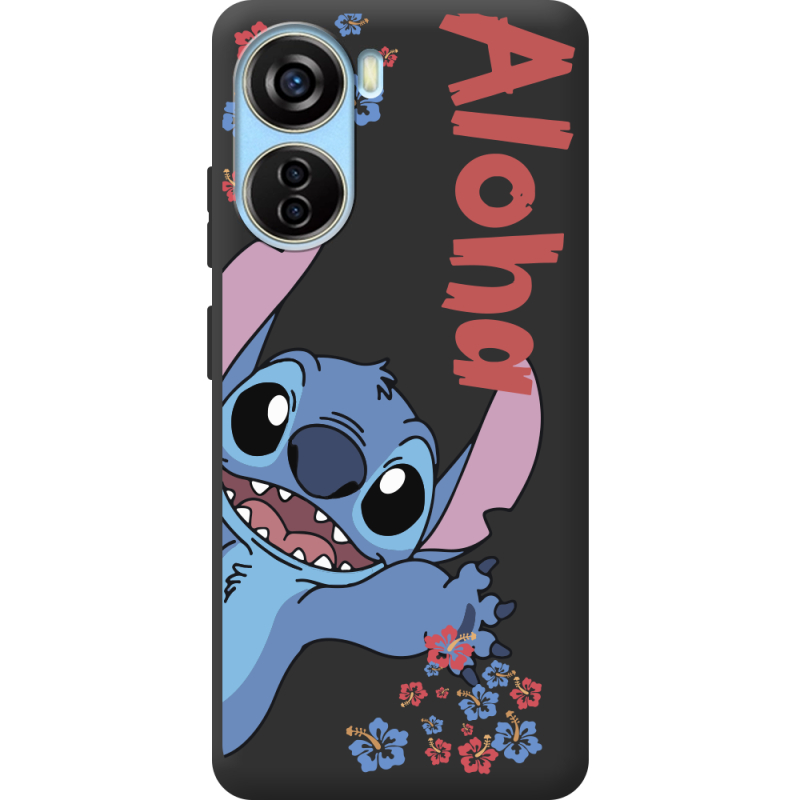 Черный чехол BoxFace ZTE Blade V40 Design Гавайський гість Stich
