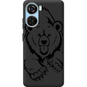 Черный чехол BoxFace ZTE Blade V40 Design Grizzly Bear