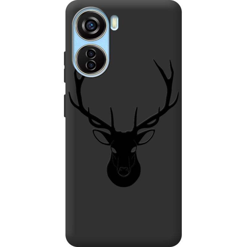 Черный чехол BoxFace ZTE Blade V40 Design Deer