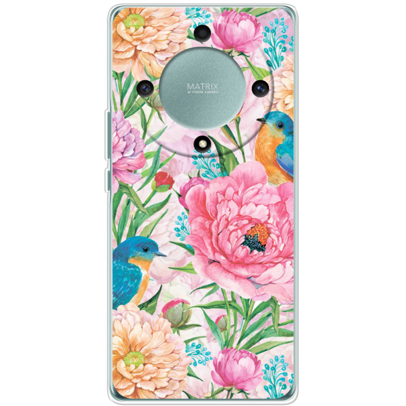 Чехол BoxFace Honor Magic 5 Lite 5G Birds in Flowers