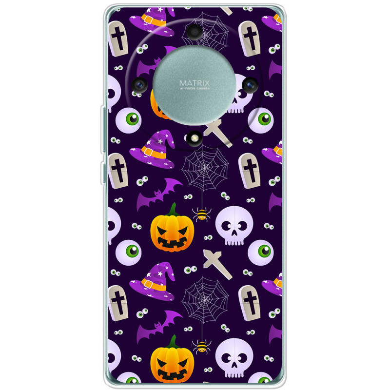 Чехол BoxFace Honor Magic 5 Lite 5G Halloween Purple Mood