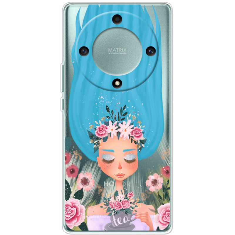 Прозрачный чехол BoxFace Honor Magic 5 Lite 5G Blue Hair