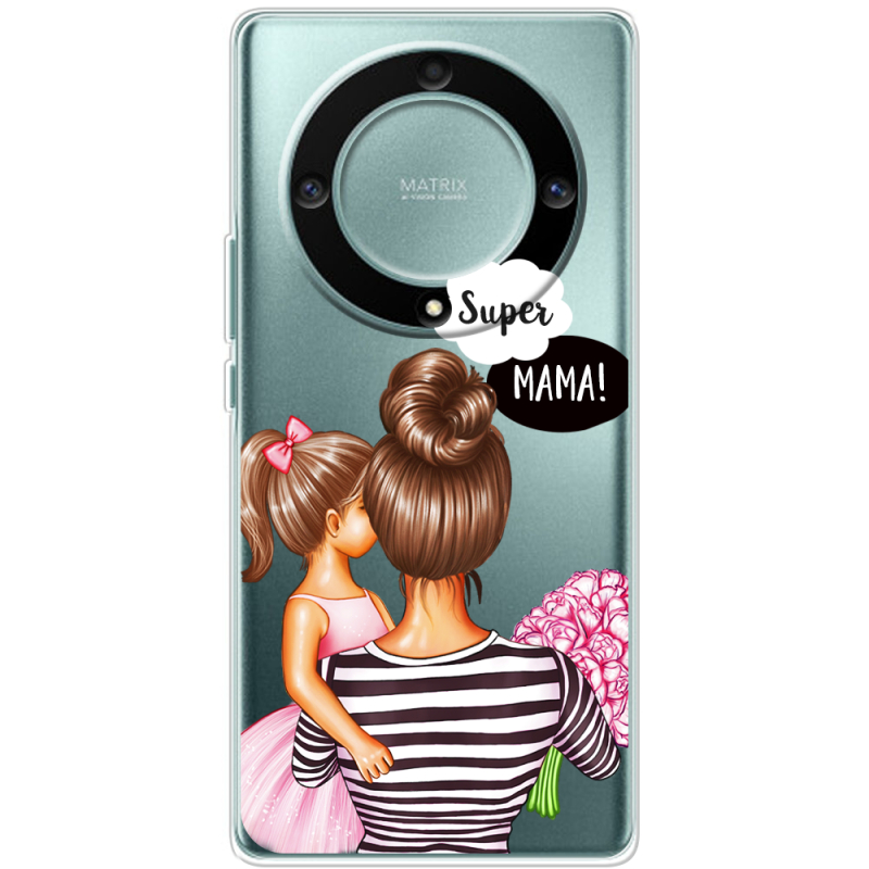 Прозрачный чехол BoxFace Honor Magic 5 Lite 5G Super Mama and Daughter