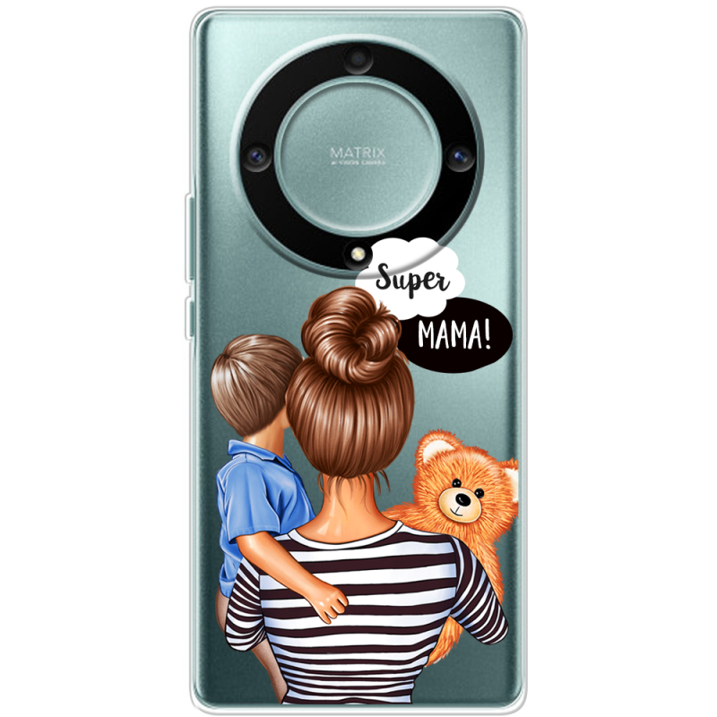 Прозрачный чехол BoxFace Honor Magic 5 Lite 5G Super Mama and Son