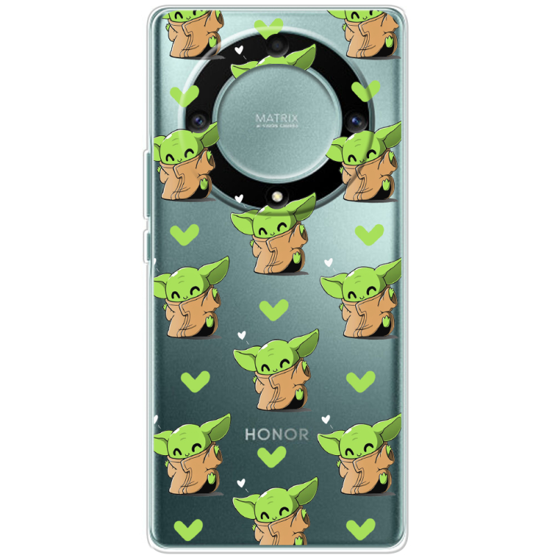 Прозрачный чехол BoxFace Honor Magic 5 Lite 5G Pattern Baby Yoda