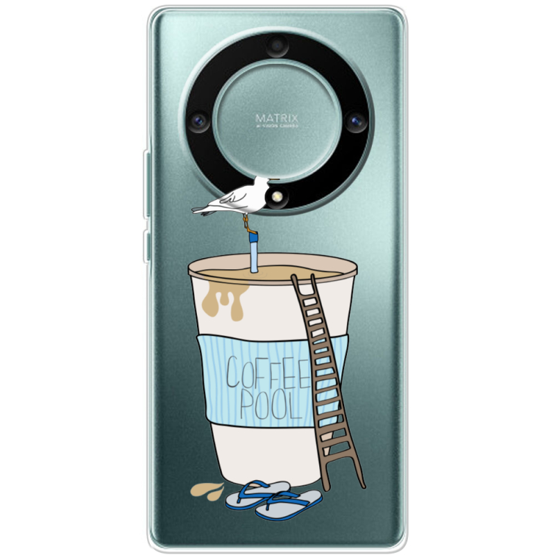 Прозрачный чехол BoxFace Honor Magic 5 Lite 5G Segull in Cofee Pool