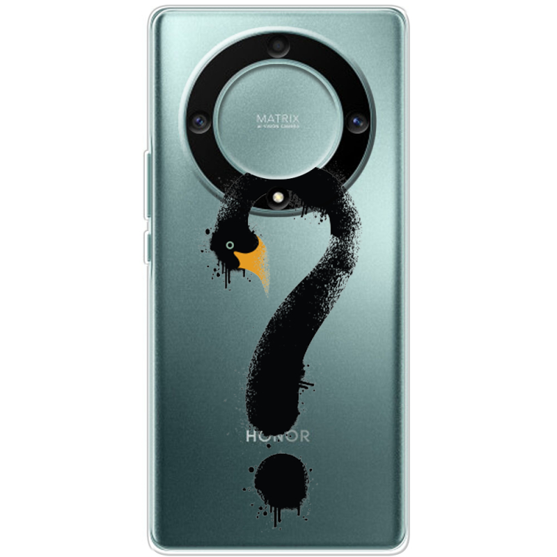 Прозрачный чехол BoxFace Honor Magic 5 Lite 5G Swan question