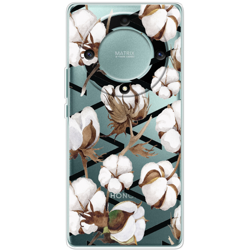 Прозрачный чехол BoxFace Honor Magic 5 Lite 5G Cotton flowers