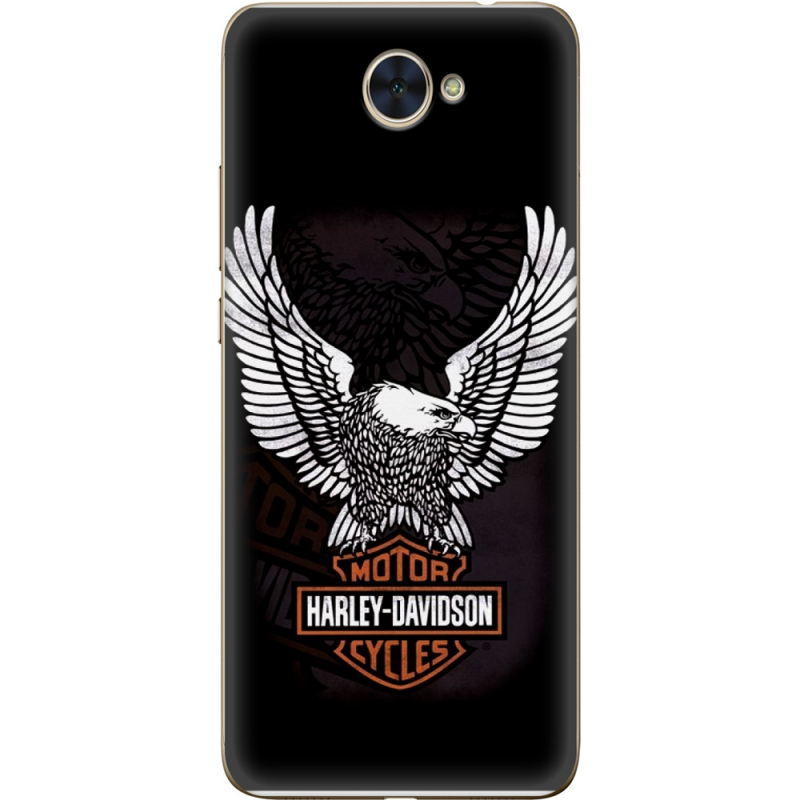 Чехол Uprint Huawei Y7 2017 Harley Davidson and eagle