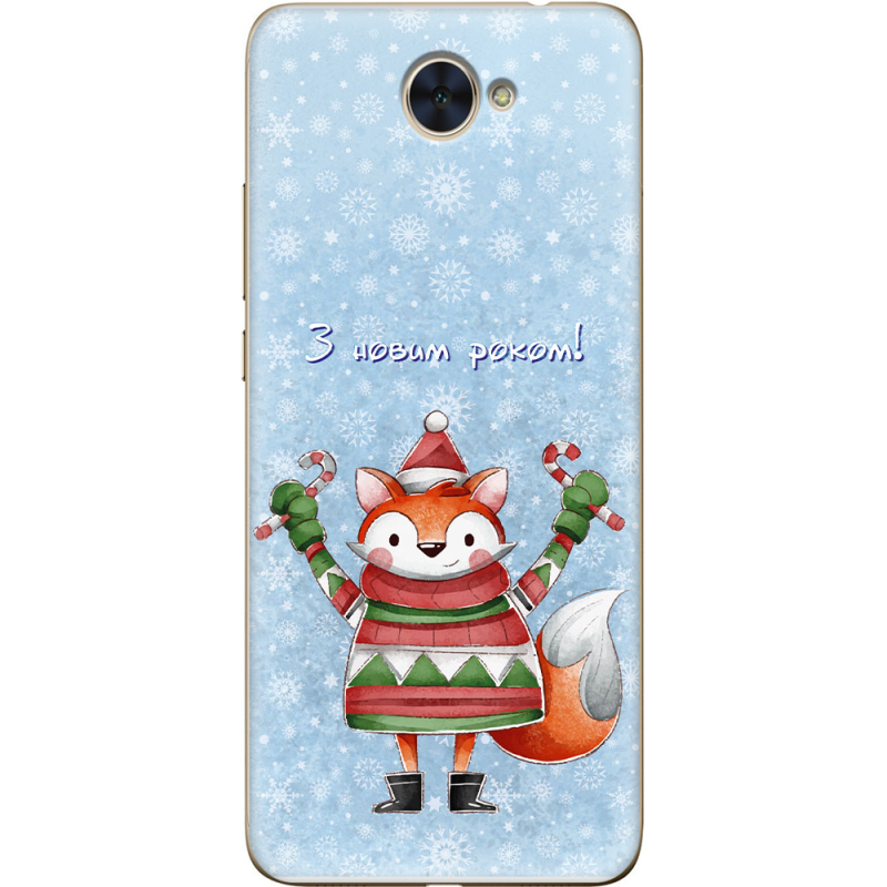 Чехол Uprint Huawei Y7 2017 Fox З новим роком!