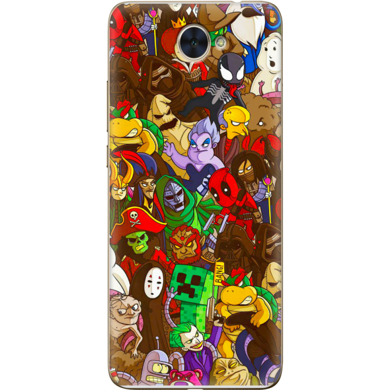 Чехол Uprint Huawei Y7 2017 Злодеи